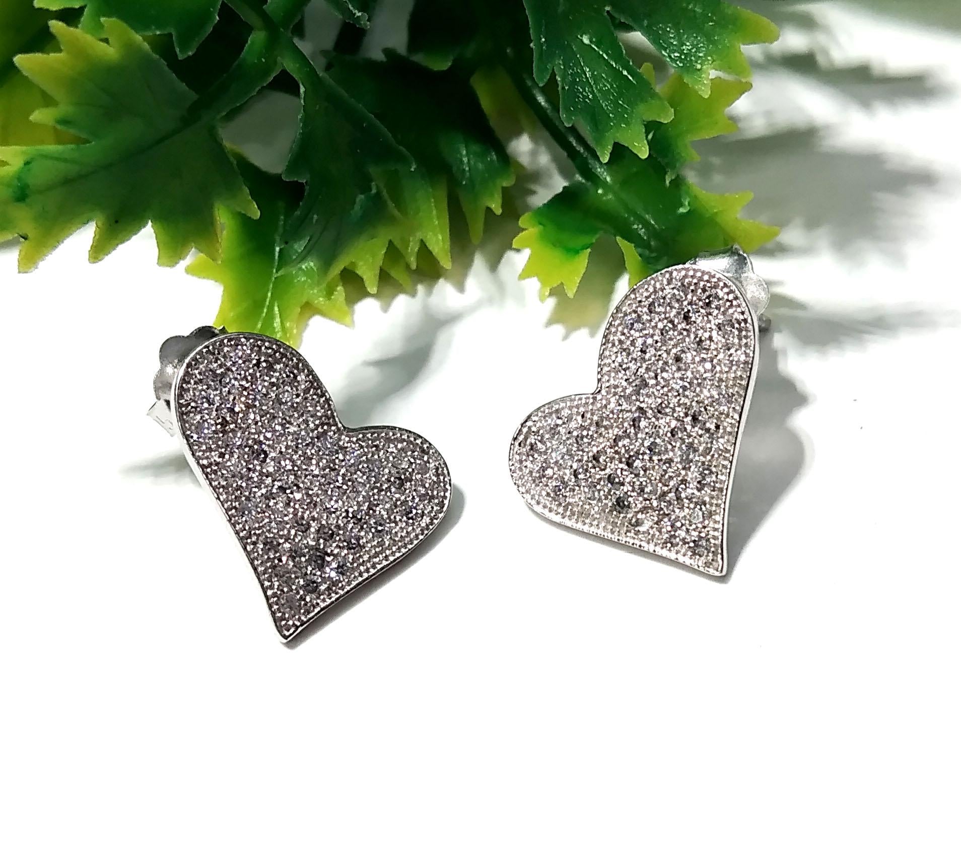 Amazing White Zircon Stone Design Stud Earring, 925 Solid Starling Silver Stud Handmade Earring, Unique Studs Earring, Gift For Girls/Women